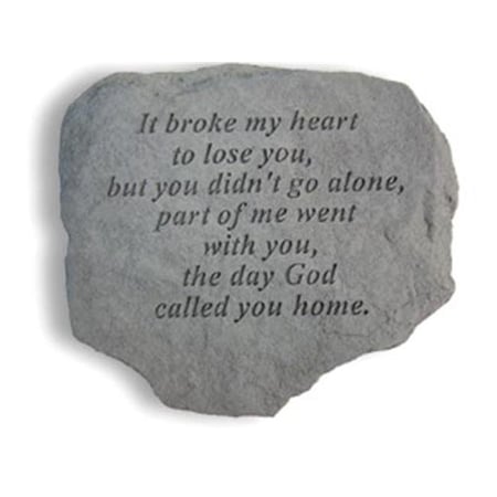 Kay Berry Inc Kay Berry- Inc. 60820 It Broke My Heart To Lose You - Memorial - 11 Inches x 10 Inches 60820